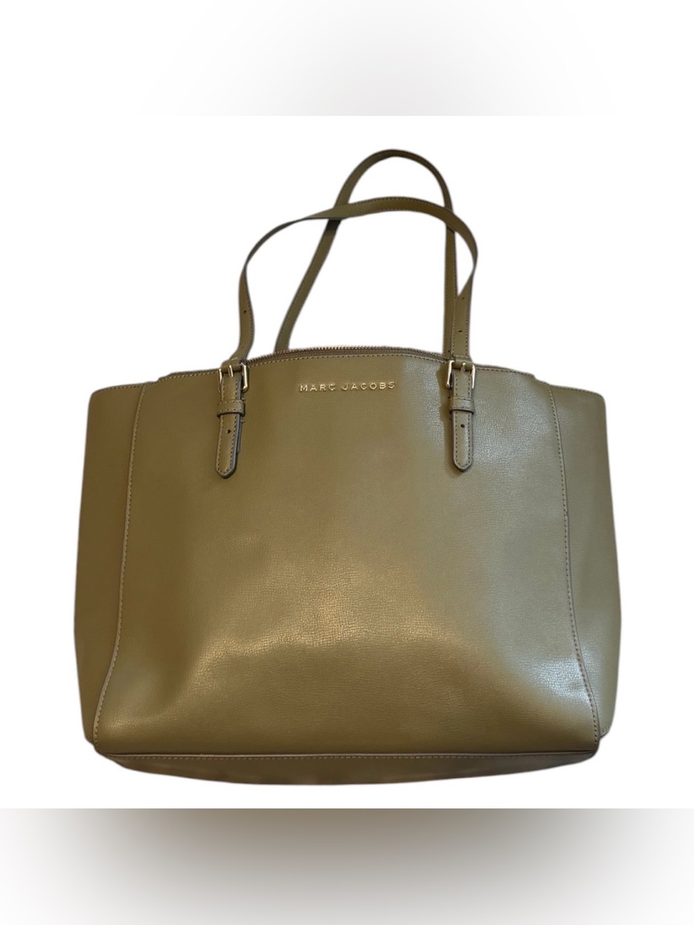 Marc Jacobs Commuter Tote - Olive Leather Shoulder Bag